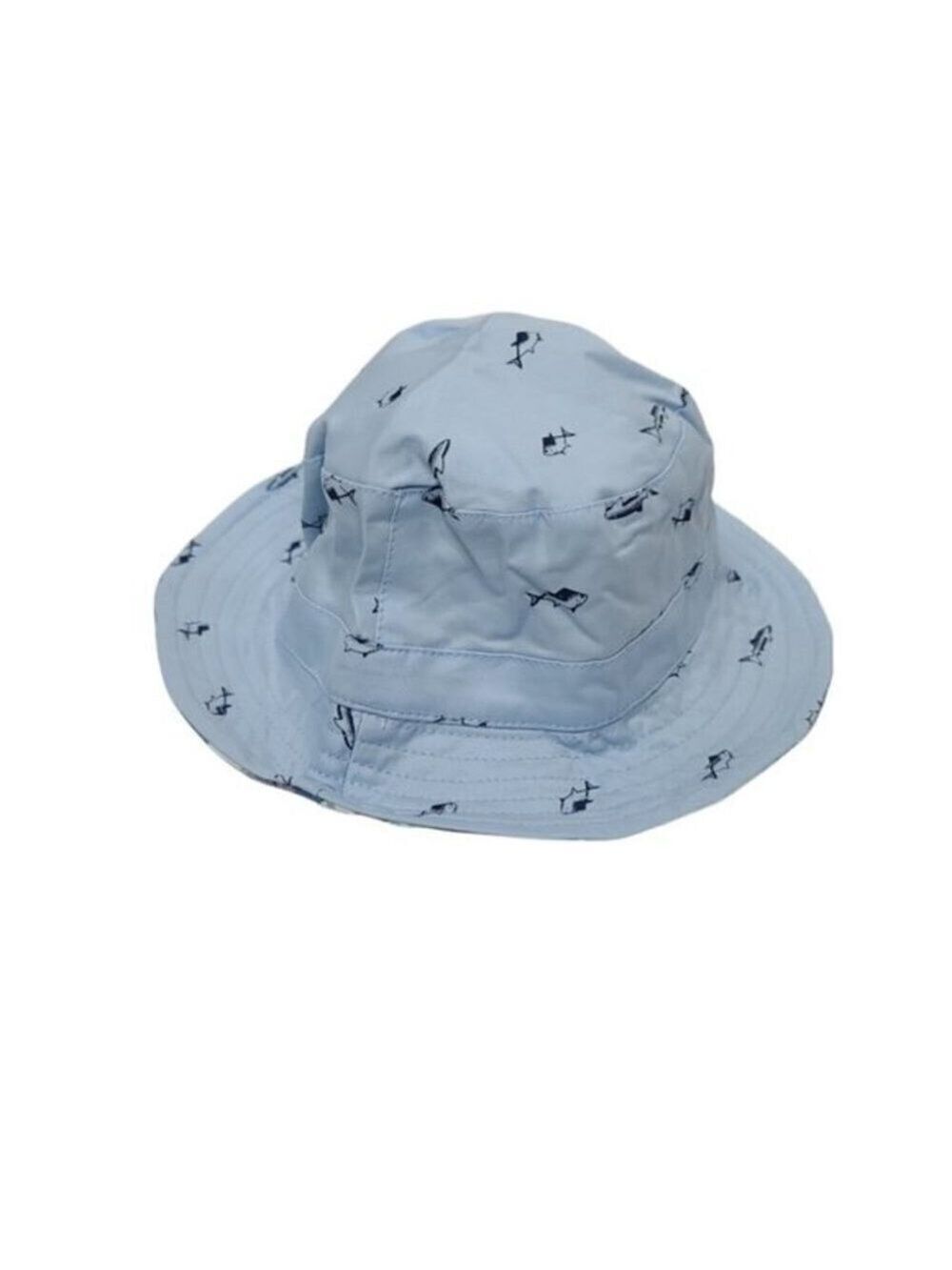 NEW Zando Blue Shark Plaid Boys Bucket Hat